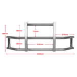 Deer Guard WITH Brackets for Volvo VN/VNL 2018-2024 Heavy Duty Bumper Chrome US